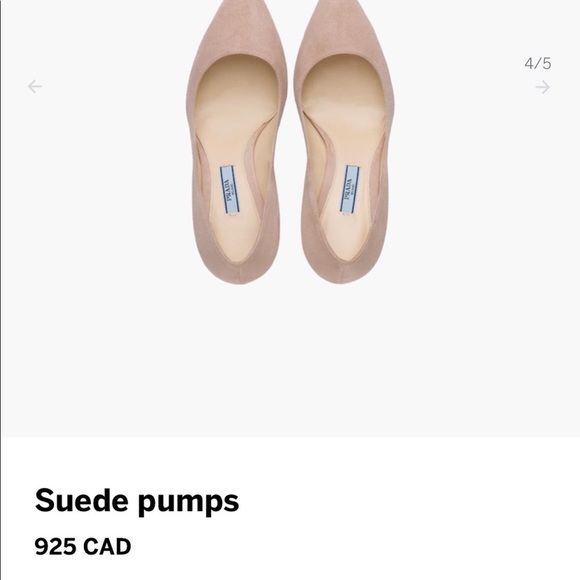 Authentic Red Suede Prada Pumps - Picture 4 of 5